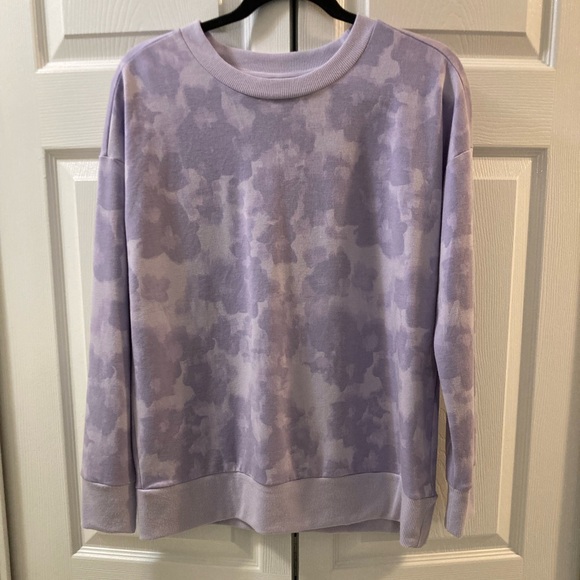 Mondetta Sweatshirt Lightweight Active Top Purple Size Med Excellent Condition - Picture 1 of 5